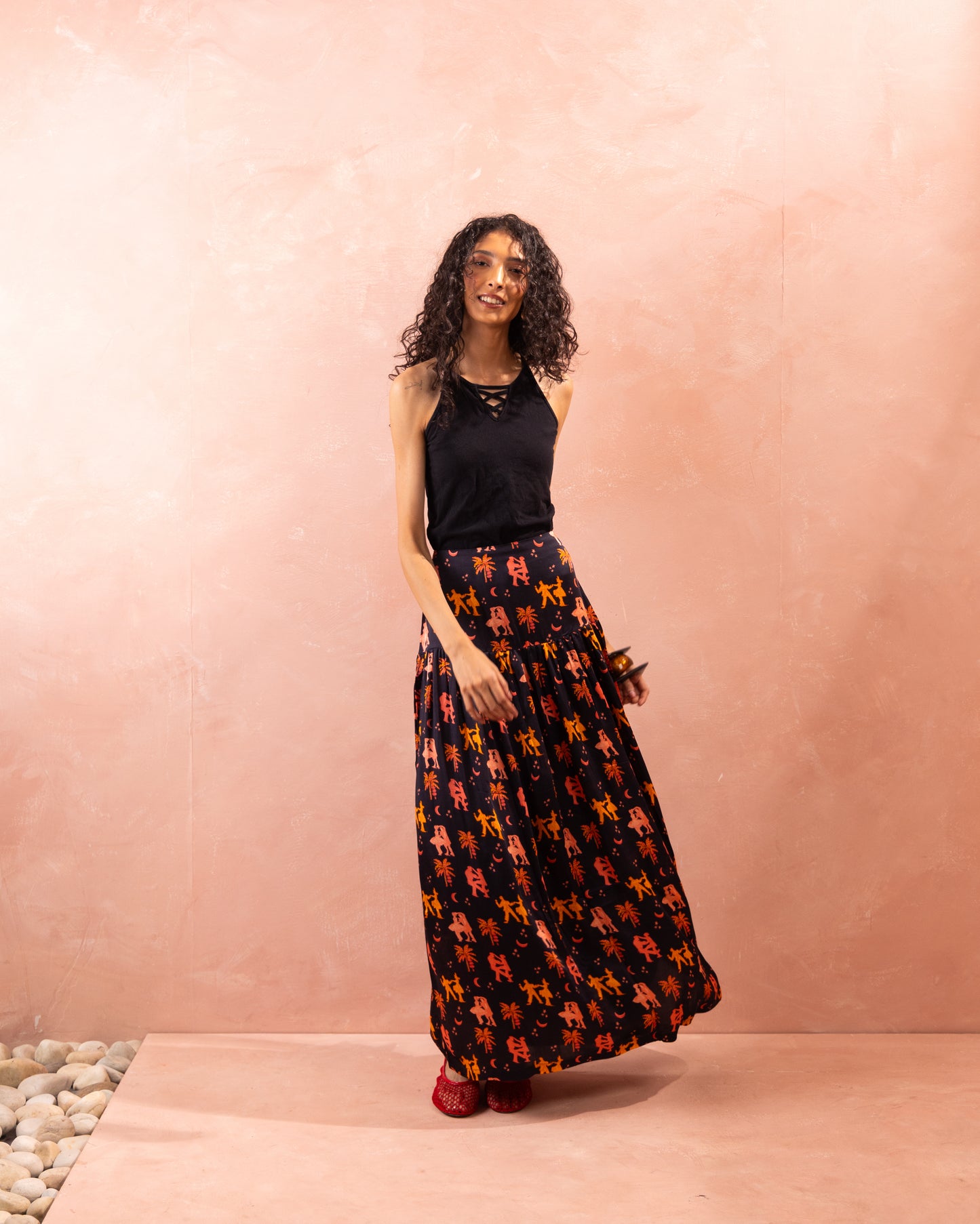 DANCE TOWN GATHERED SKIRT
