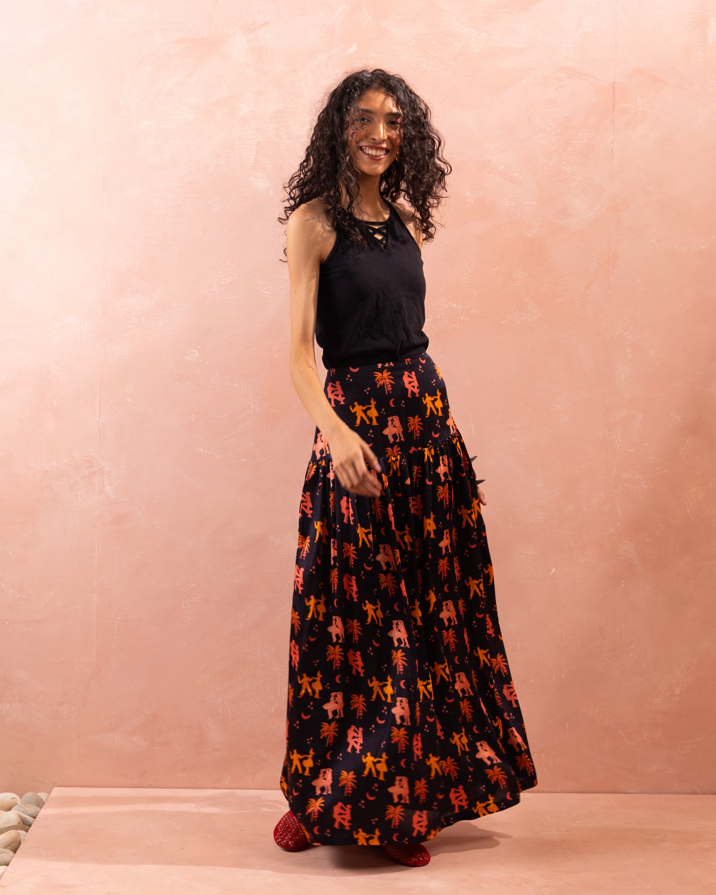 DANCE TOWN GATHERED SKIRT