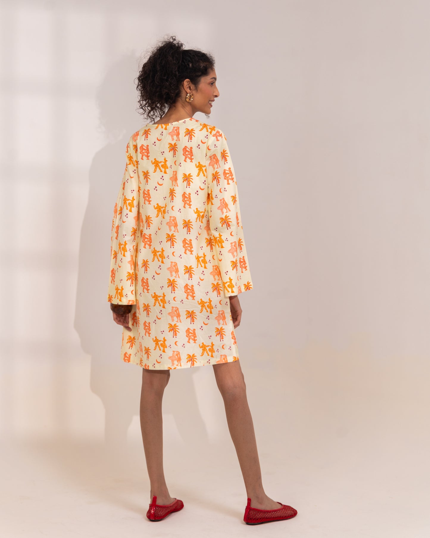 GROOVE GARDEN LACE TIE DRESS