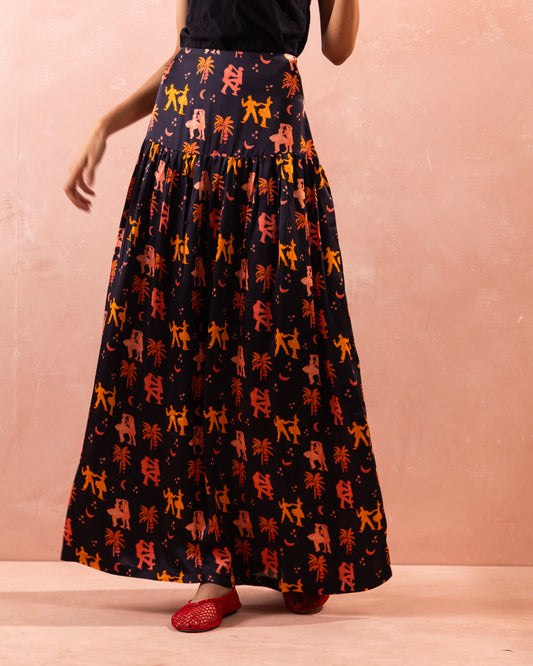 DANCE TOWN GATHERED SKIRT