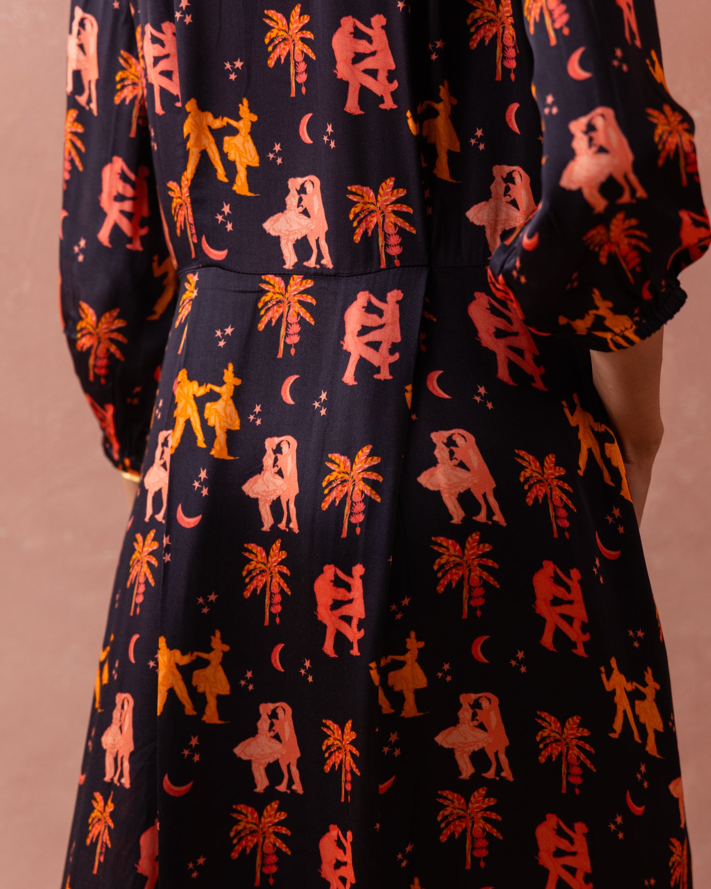 DANCE TOWN BUTTONED MAXI DRESS