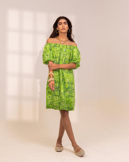 JOY FERN OFF SHOULDER DRESS