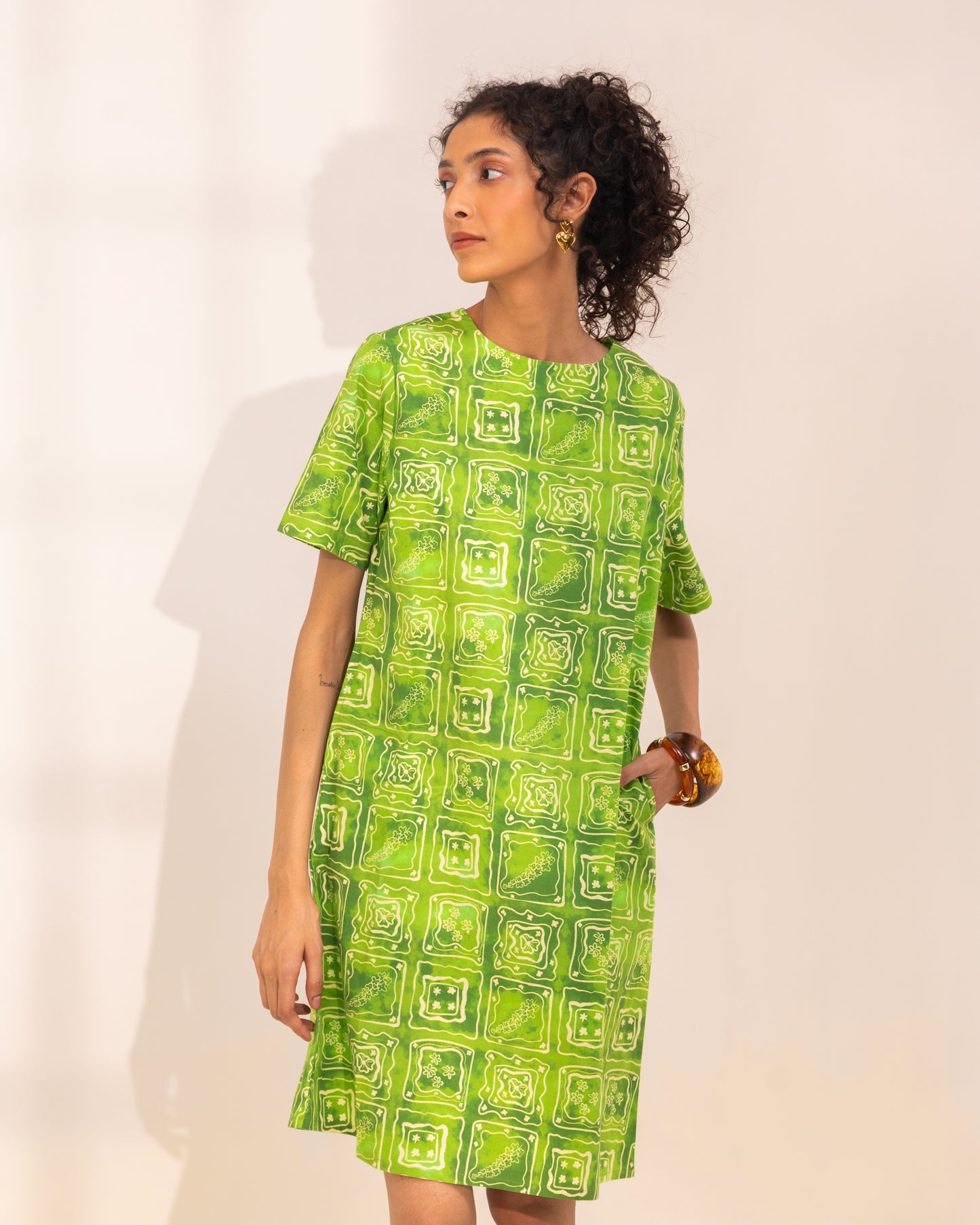 JOY FERN SHIFT DRESS