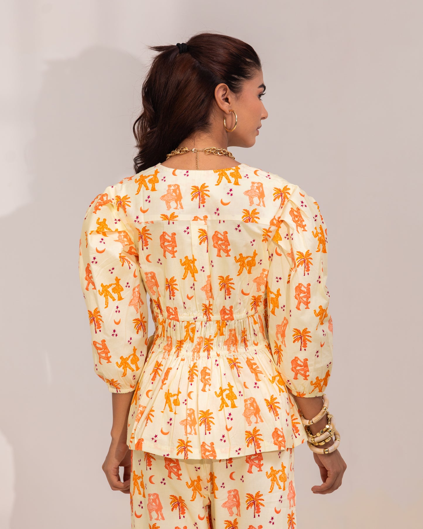 GROOVE GARDEN GATHERED TOP