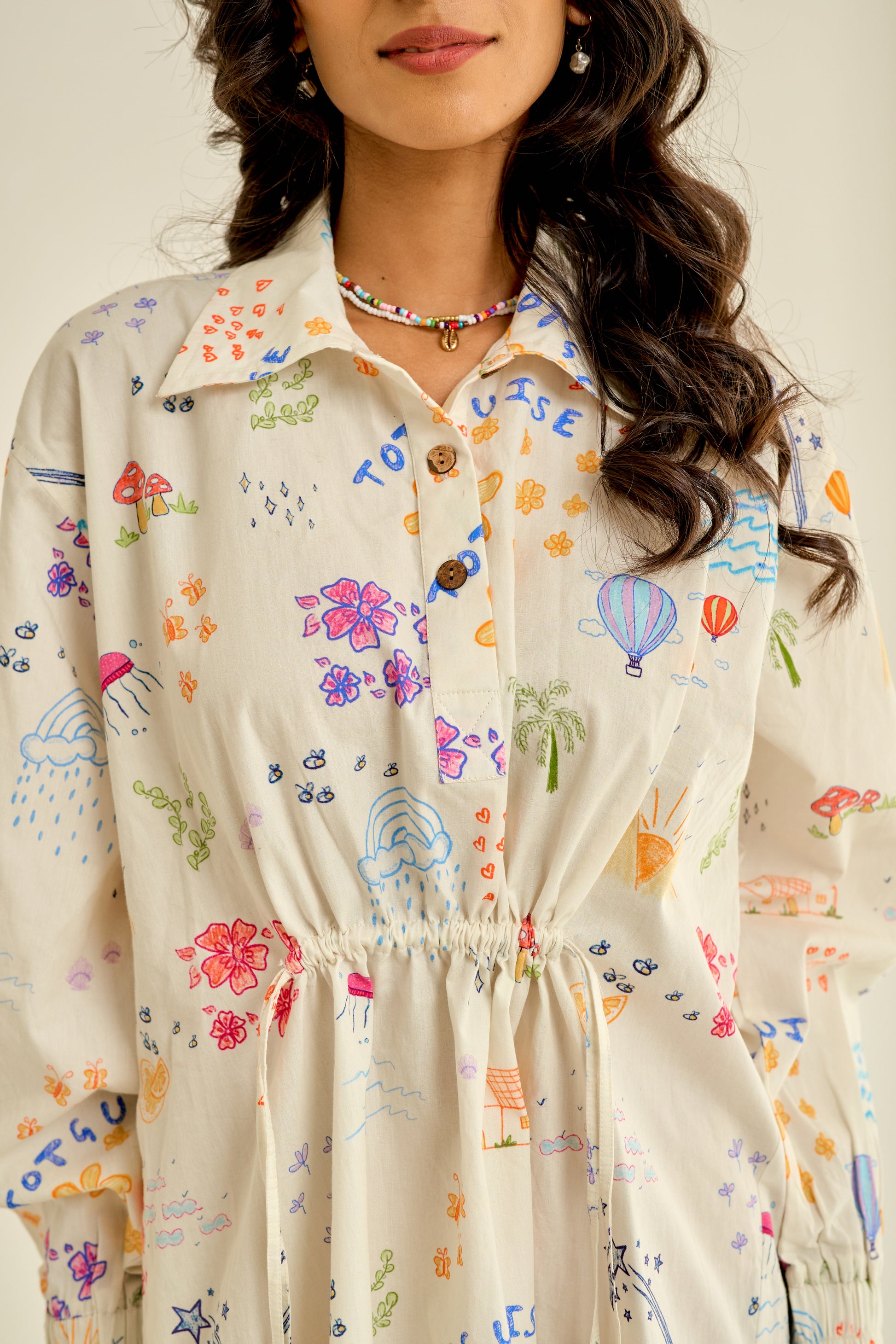 DOODLE SHIRT DRESS - by totguise